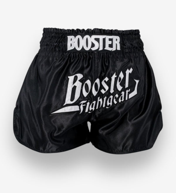 Booster Kickboxing shorts Thunder – Sort/Hvid