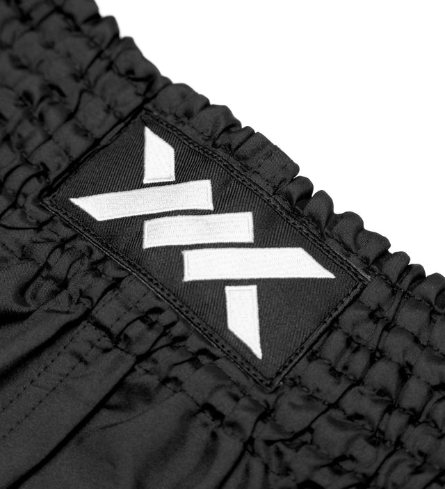 Muay Thai trenky Caged Classic – Černá/Bílá, dámské