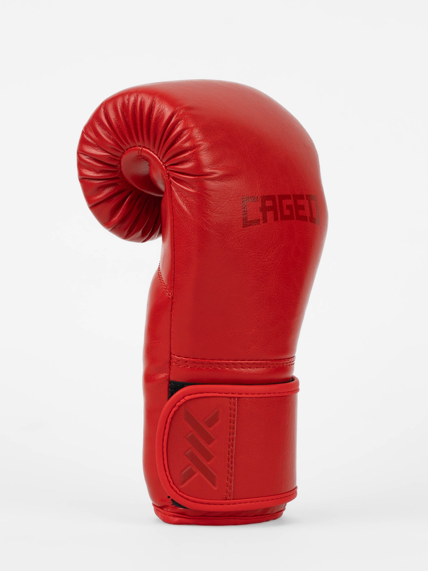 Caged Core Boxing Gloves - Red/Red