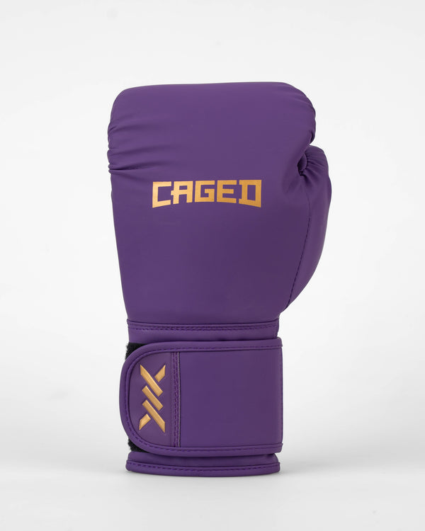 Caged Core Boxningshandskar – Lila/Guld