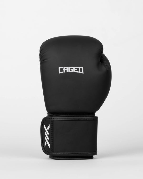 Gants de boxe Caged Spark Enfant – Noir mat/Blanc