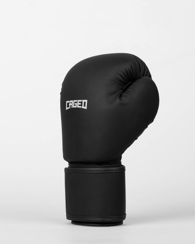 Gants de boxe Caged Spark Enfant – Noir mat/Blanc