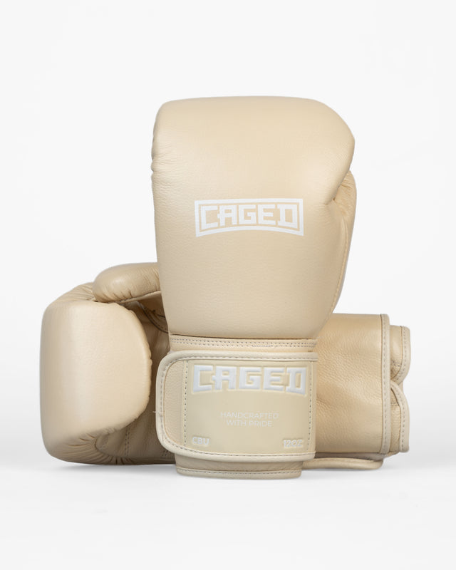 Caged Boxningshandskar 'X' Series – Crème Vit