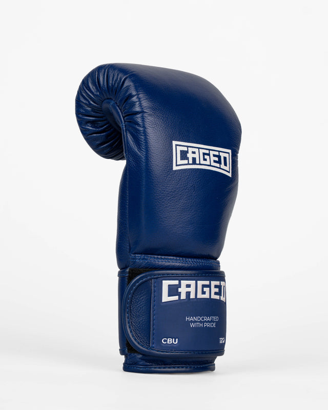 Caged Boxing Gloves 'X' Series - Navy Blue/White