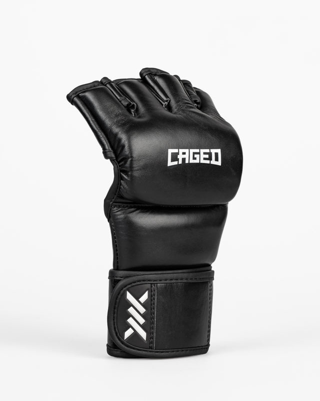 Rękawice MMA Caged X Series – Czarne/Białe