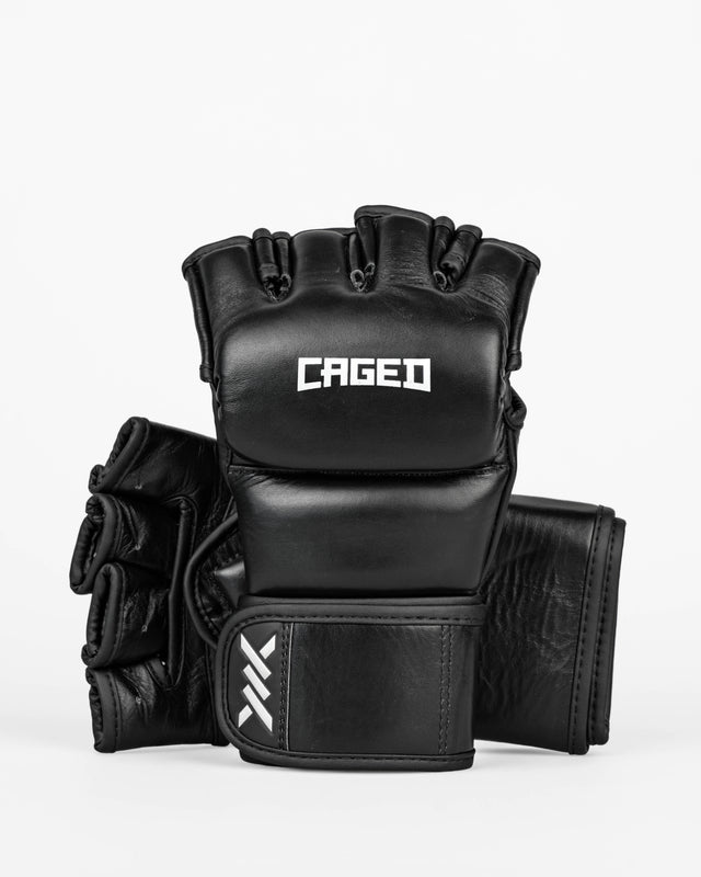 Rękawice MMA Caged X Series – Czarne/Białe