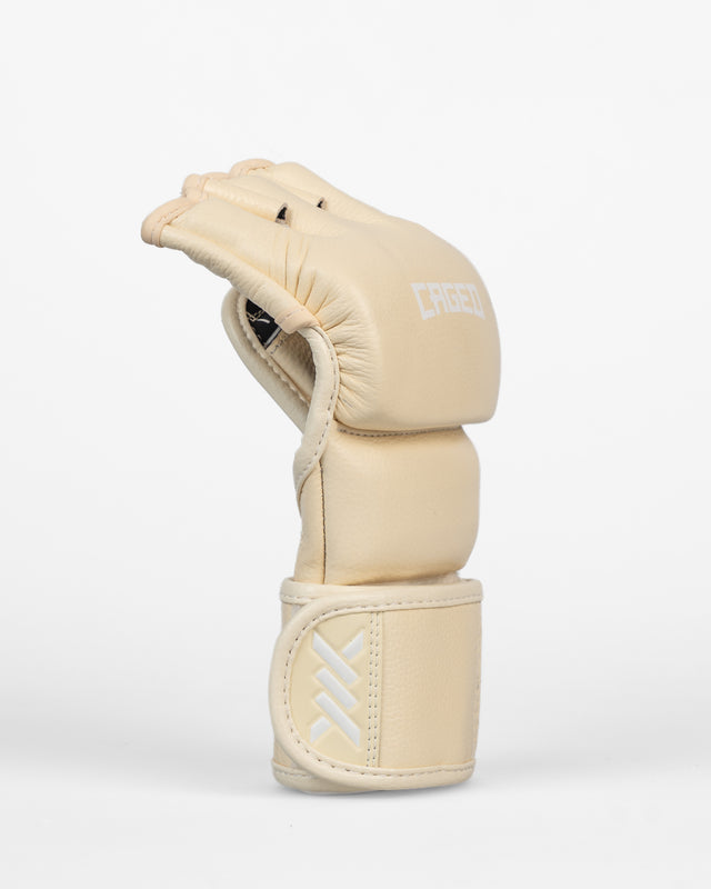 Luvas de MMA Caged 'X' Series – Branco Creme