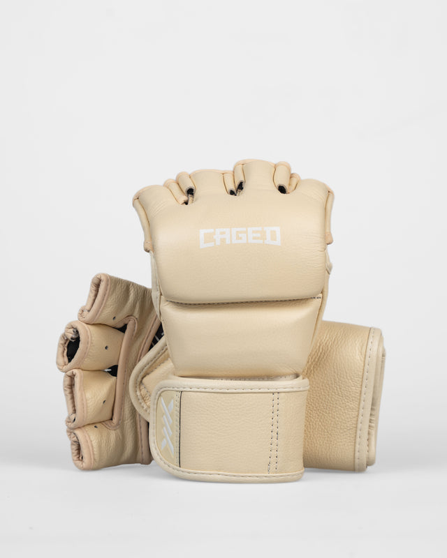 Luvas de MMA Caged 'X' Series – Branco Creme