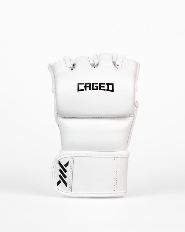 Rękawice MMA Caged X Series – Białe/Czarne