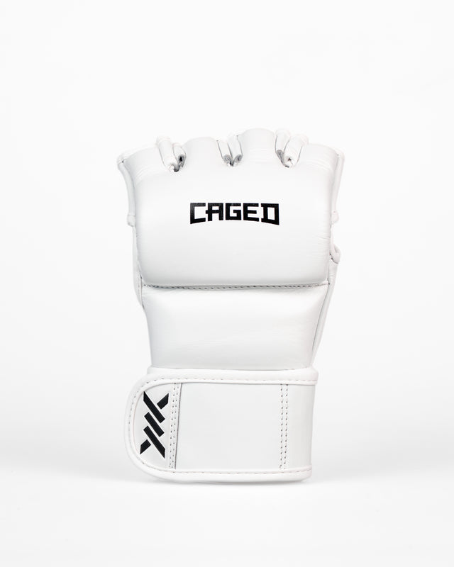 Caged MMA-handsker 'X' Series - Hvid/Sort