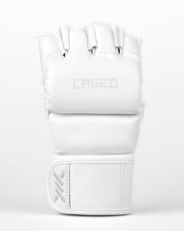 Caged MMA-Handschuhe Shadow – Weiß/Weiß