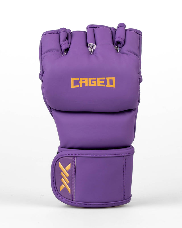 Caged MMA-handsker Shadow - Lilla/Guld