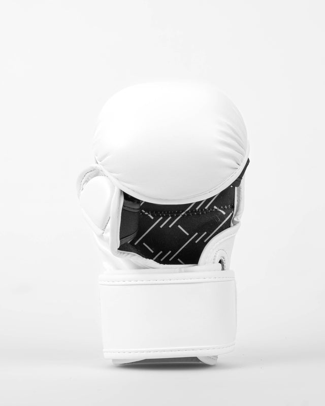 Guantes de sparring MMA Caged Shadow – Blanco/Blanco