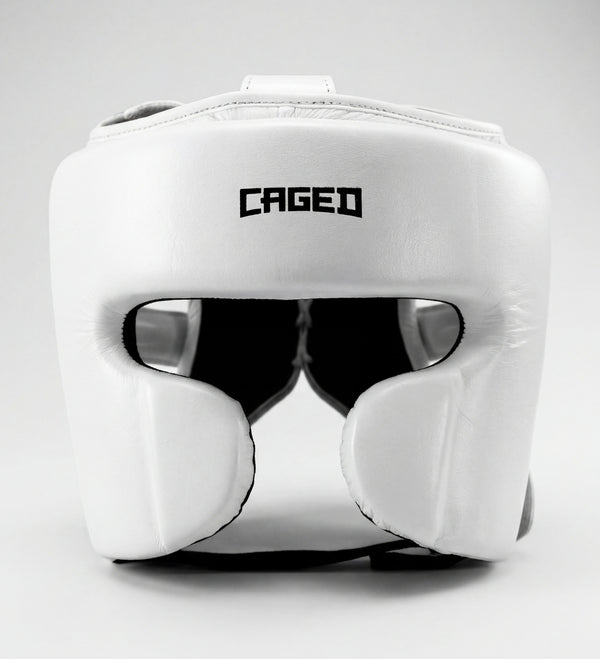 Casco da boxe Caged 'X' Series – Bianco