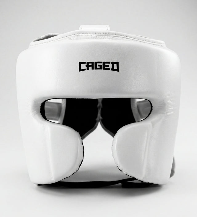 Casco da boxe Caged 'X' Series – Bianco