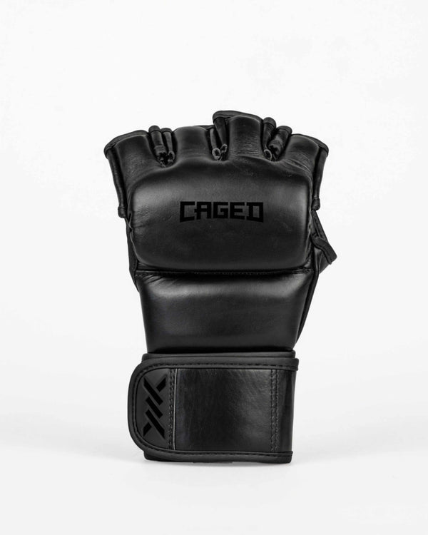 Rękawice MMA Caged 'X' Series – Czarne/Czarne