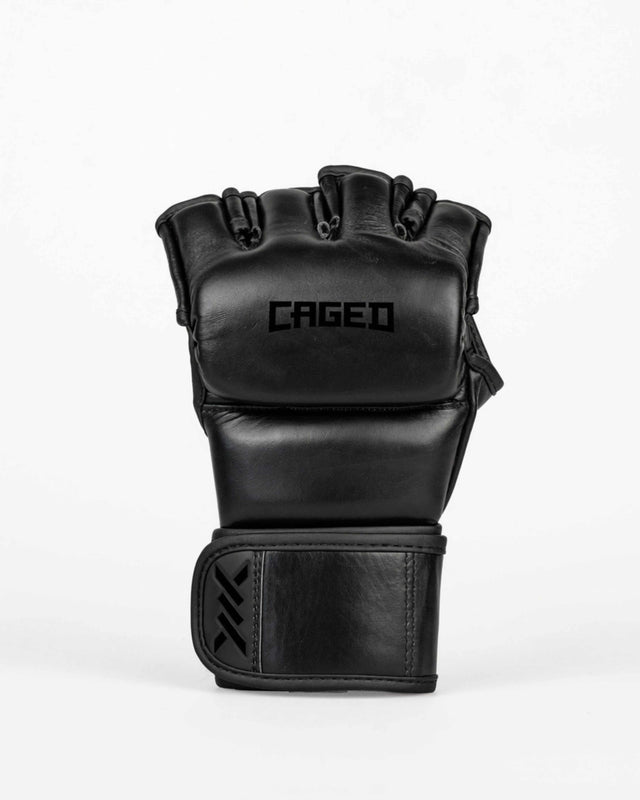 Mănuși MMA Caged 'X' Series – Negru/Negru