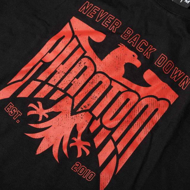 Camiseta Phantom Athletics Germany Never Back Down – Negro/Rojo