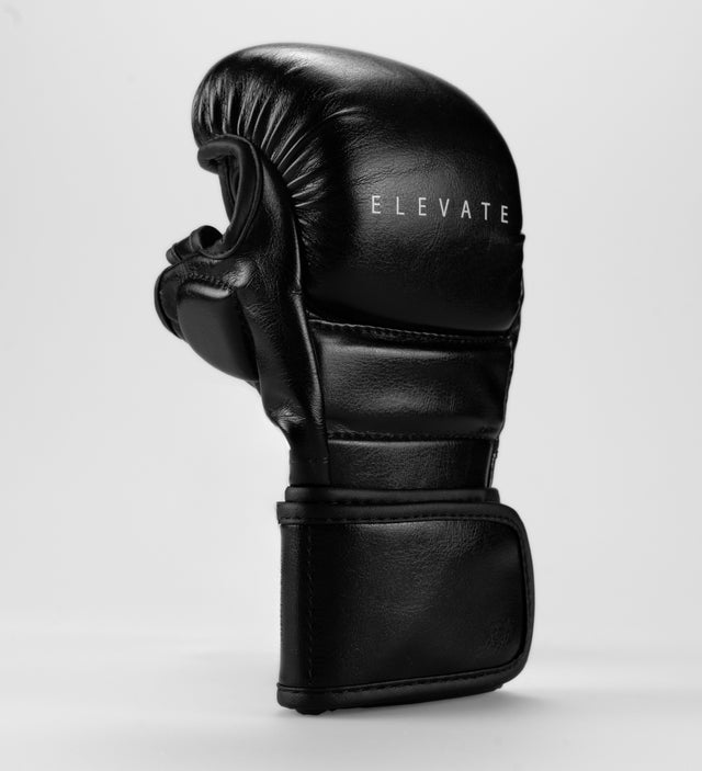 Rękawice MMA sparingowe Elevate Prime – Czarne/Białe