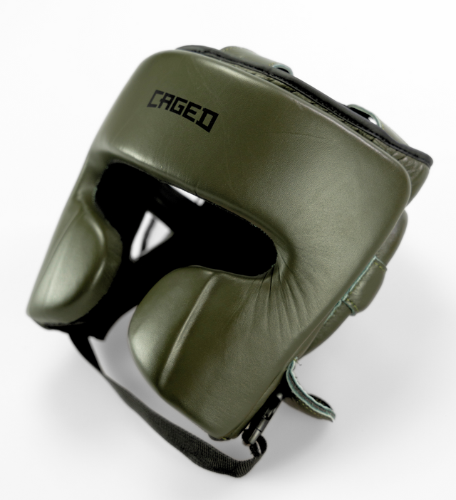Capacete Caged 'X' Series – Caqui Verde