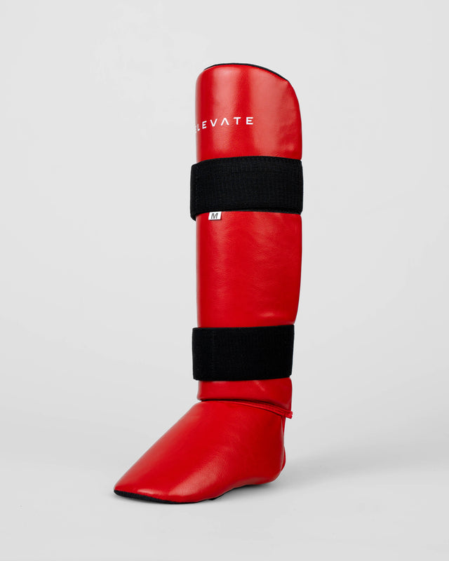 Protège-tibias Elevate Prime – Rouge