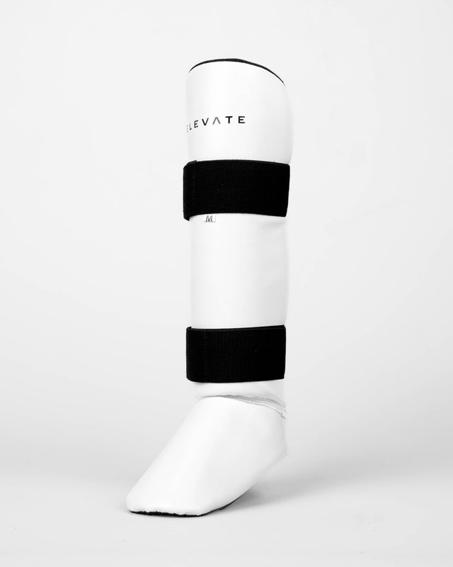 Protège-tibias Elevate Prime – Blanc