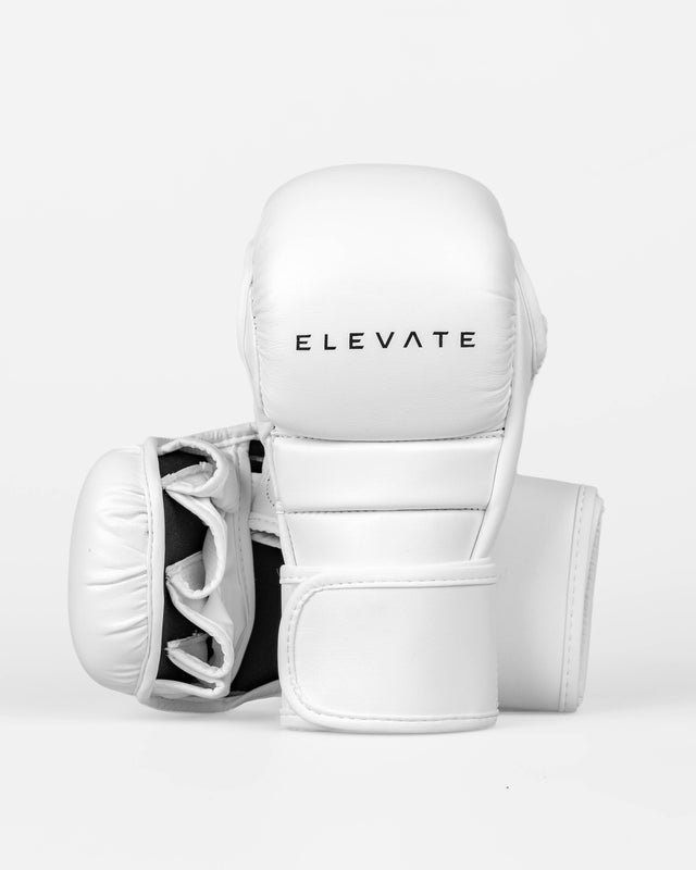 Mănuși MMA de sparring Elevate Prime – Alb/Negru