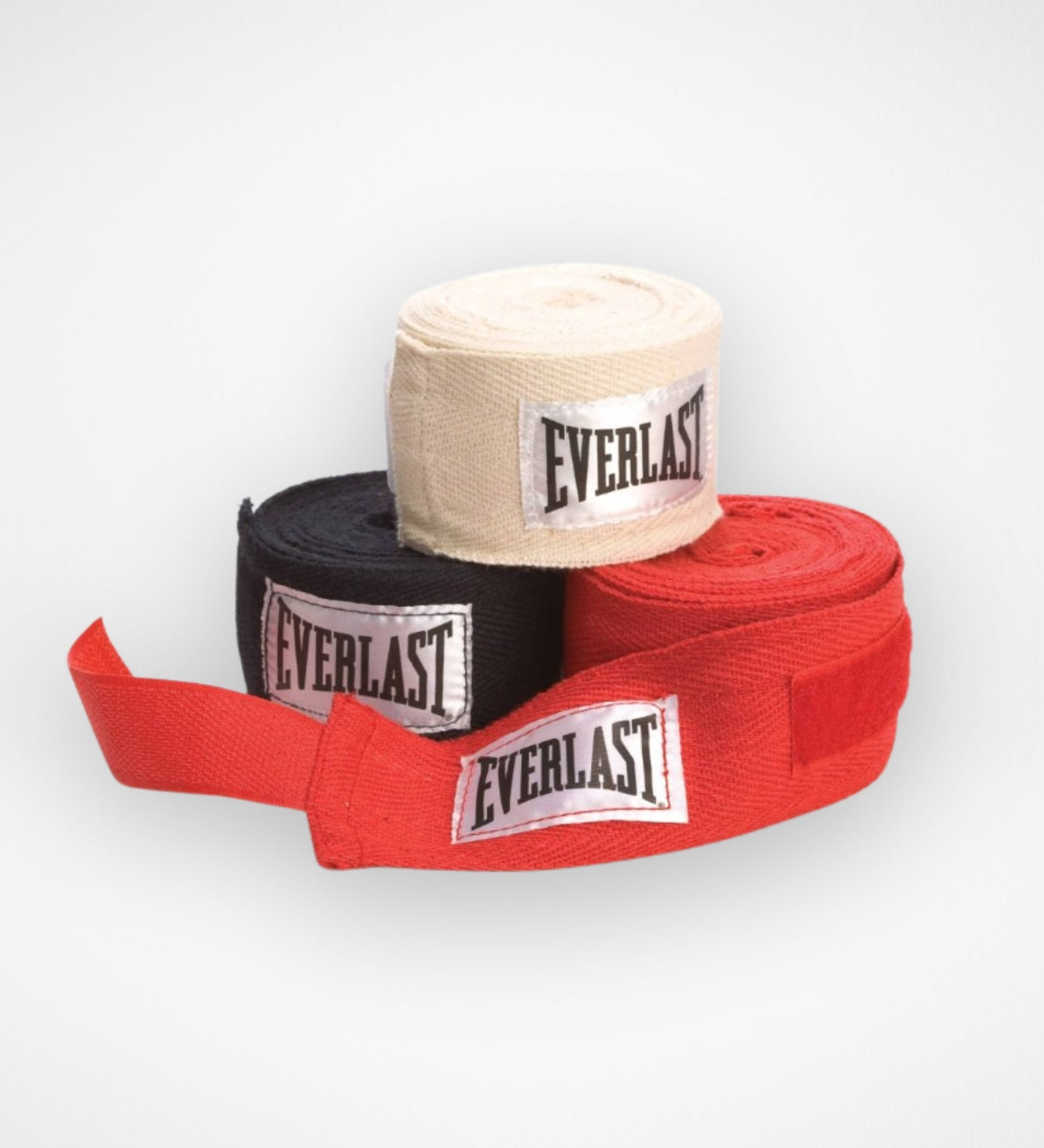 Bandaje de box Everlast Core 3Pack – Negru/Alb/Roșu