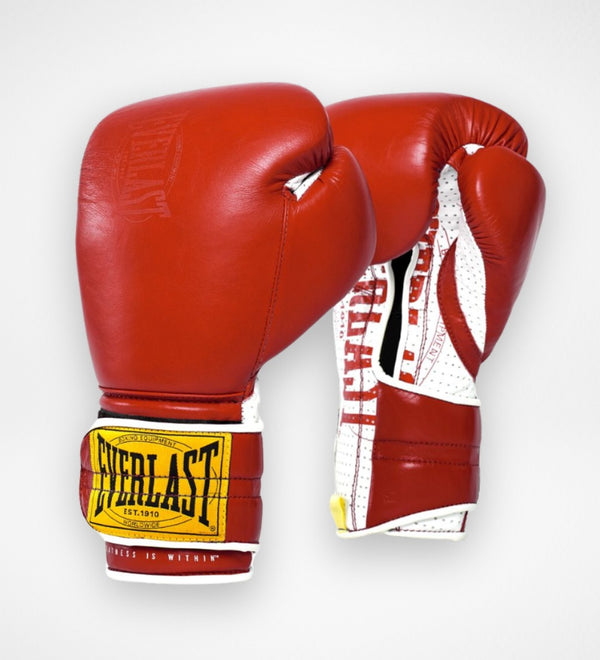 Guantes de boxeo Everlast 1910 Hook and Loop – Rojo
