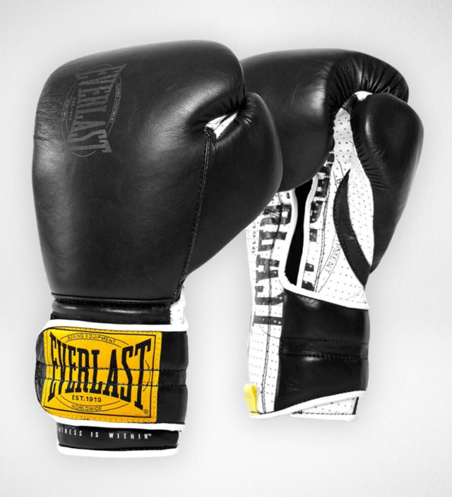 Luvas de boxe Everlast 1910 Pro Classic – Preto