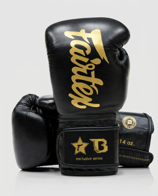 Guantoni da boxe Fairtex FXB V2 – Nero/Oro