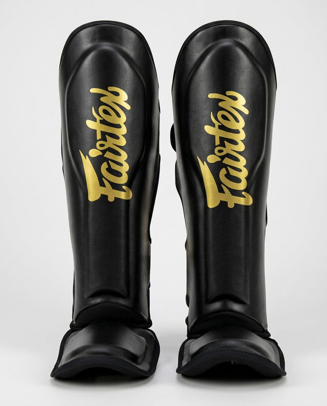 Protège-tibias Fairtex FXB – Noir/Or