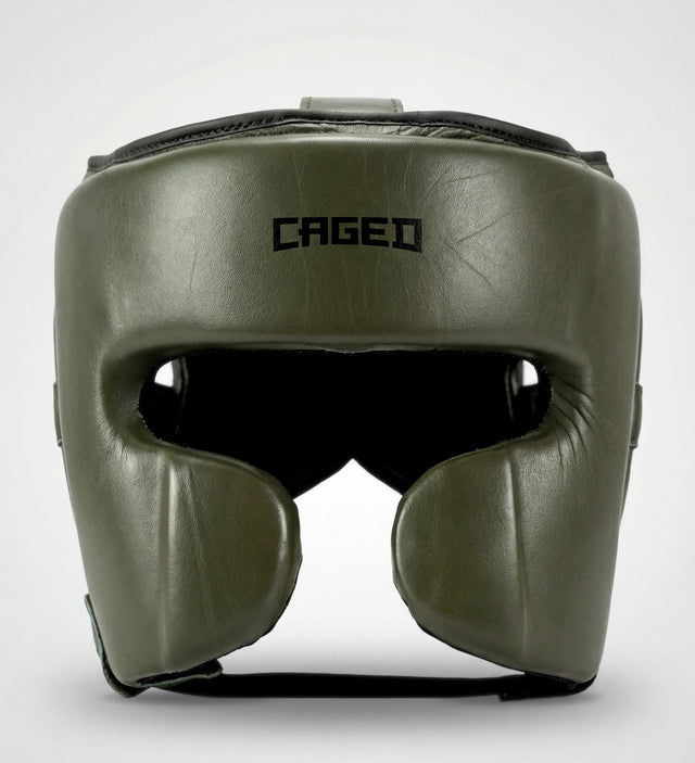 Capacete Caged 'X' Series – Caqui Verde