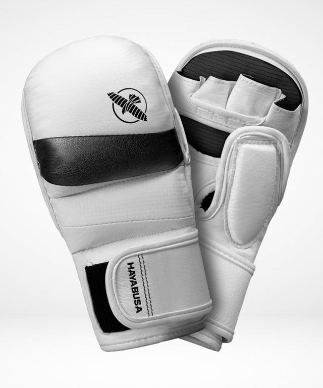 Luvas de sparring MMA Hayabusa T3 Hybrid – Branco/Preto