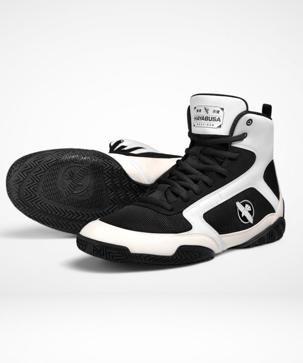 Scarpe da boxe Hayabusa Pro – Bianco/Nero