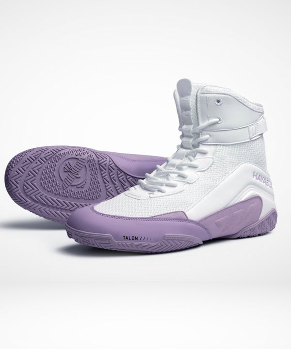 Scarpe da boxe Hayabusa Talon – Bianco/Lavanda