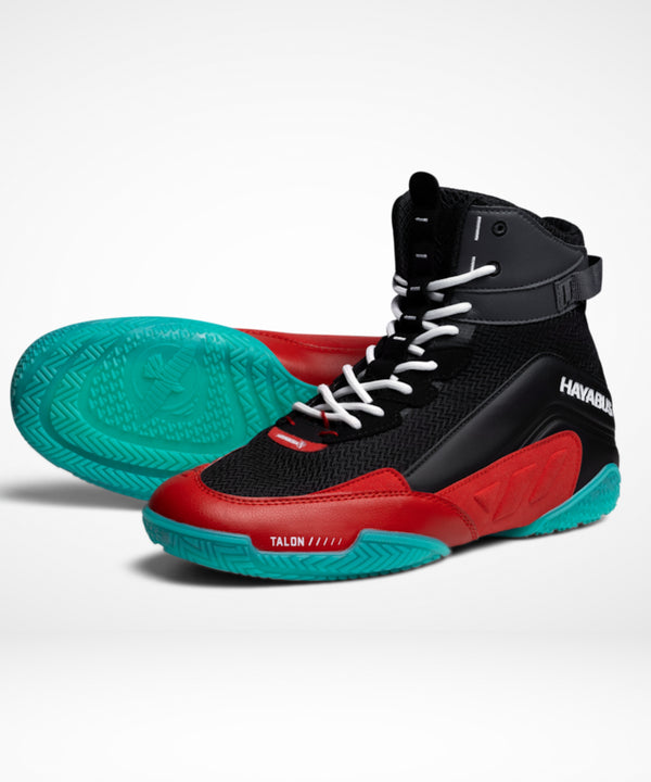 Scarpe da boxe Hayabusa Talon – Nero/Rosso/Blu