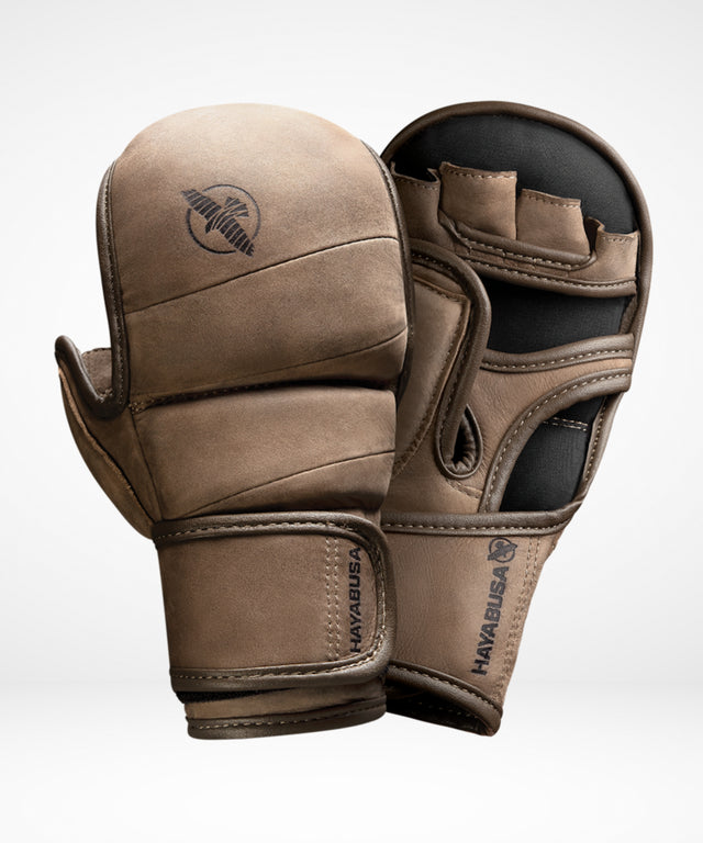 Luvas de sparring MMA Hayabusa T3 LX Hybrid – Castanho Vintage