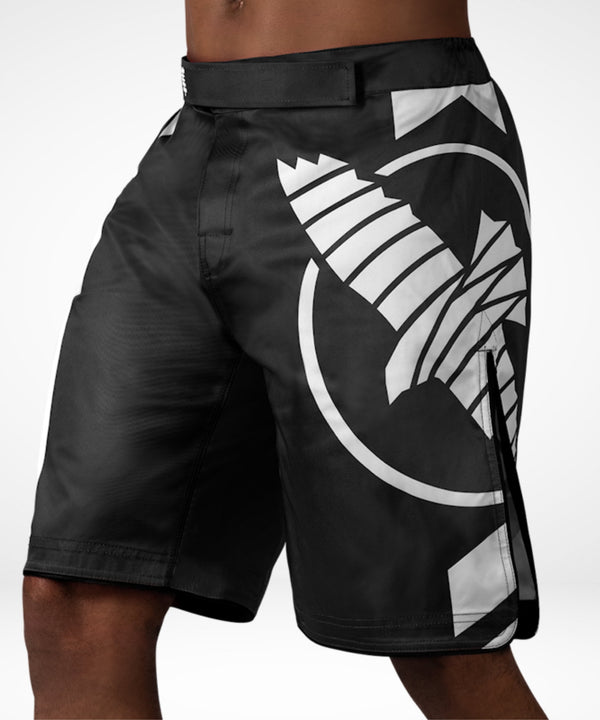 Pantalones de MMA Hayabusa Icon Lang – Negro/Blanco