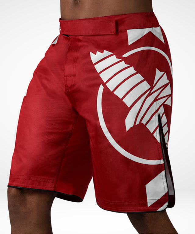 Pantaloncini MMA Hayabusa Icon Lang – Rosso/Bianco