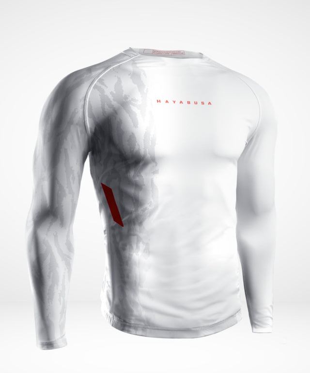 Rashguard Hayabusa Apex Maniche Lunghe – Off-White