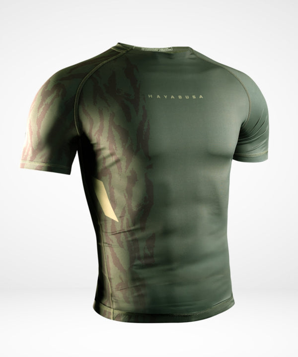 Rashguard Hayabusa Apex Manga Corta - Verde Táctico