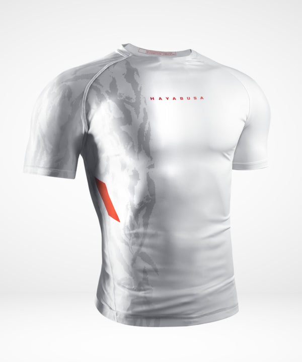 Rashguard Hayabusa Apex Manga Corta - Blanco Roto