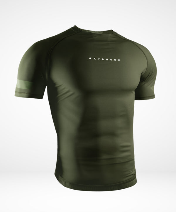 Rashguard Hayabusa Core – Krátké rukávy – Tmavě zelený