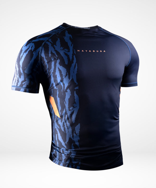 Rashguard Hayabusa Apex Manga Corta – Azul Oscuro