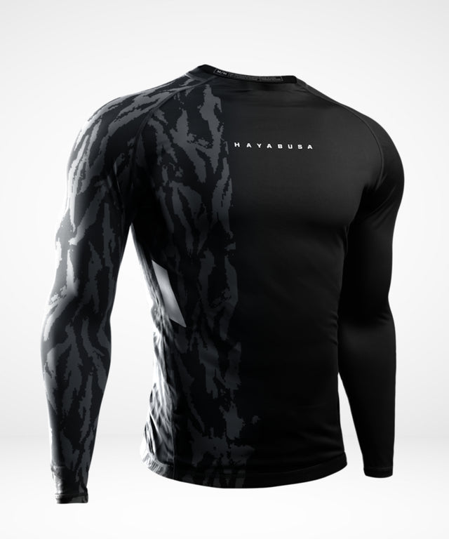Rashguard Hayabusa Apex Długie Rękawy – Carbon Czarny