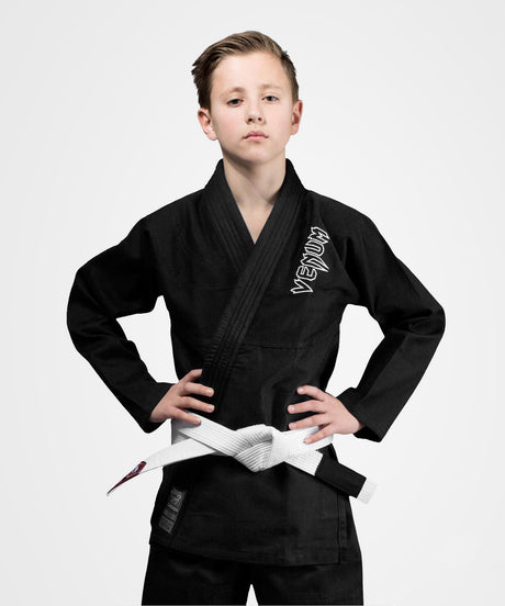 Kimono de BJJ Venum Contender – Negro Niños