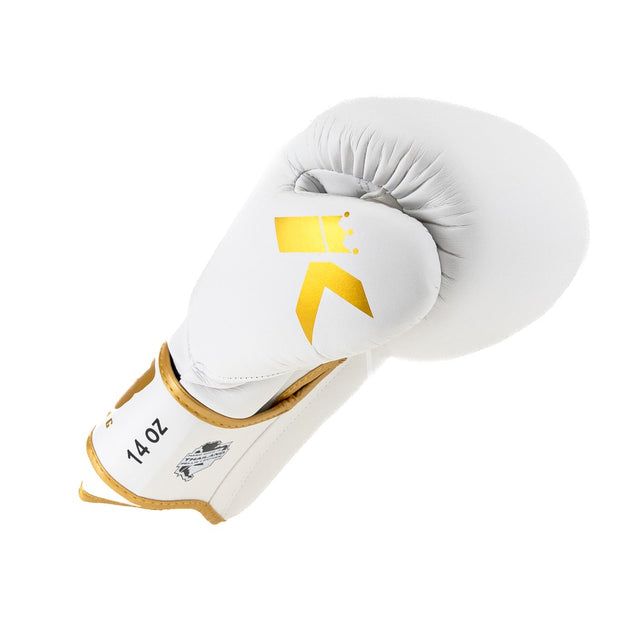 King Pro Boxing Boxningshandskar BGK – Vit/Guld