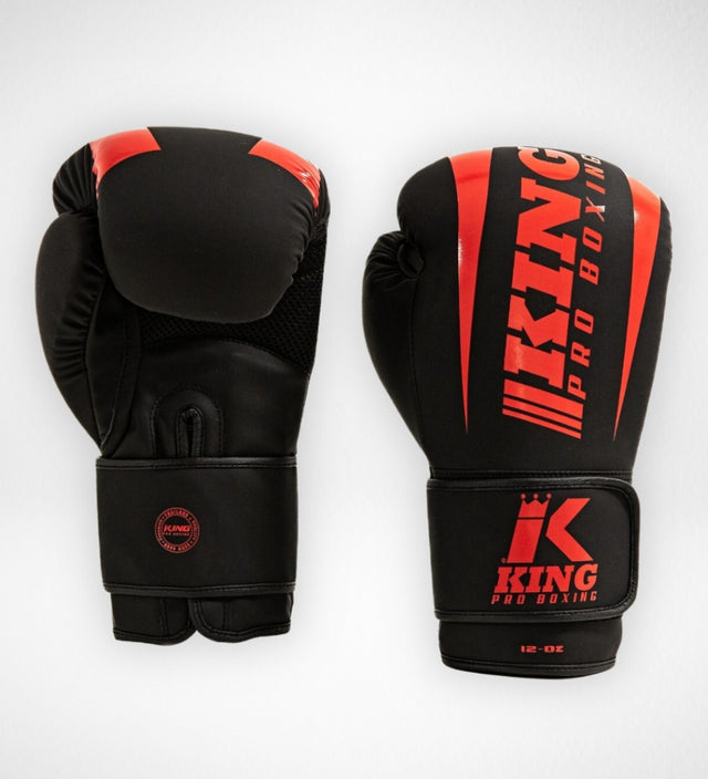 King Pro Boxing Boxhandschuhe Revo – Schwarz/Rot