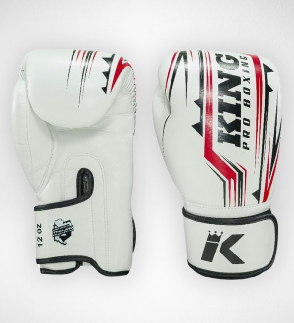 King Pro Boxing Boksehandsker BG Spartan - Hvid/Sort/Rød
